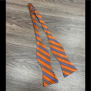 Robert Talbott NWT Burnt Orange Stripe Bowtie